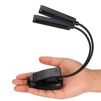 Lámpara De Lectura Para Cama Clip on Luz LED Para Libros Con Doble Luz De Pianista Recargable Por USB Adecuada Para Lectores Y Músicos - details 6