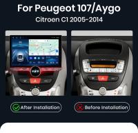 Junsun 11.5" QLED 2K Radio Android 13 CarPlay Auto para Peugeot 107 Toyota Aygo 2005 2006 2007 2008 2009 2010 2011 2012 2013 2014 sistema multimedia inteligente con CarPlay - details 2