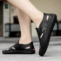 Sandalias De Verano Para Hombre Cómodas Y Transpirables Zapatillas De Playa Clásicas De Alta Calidad Con Suela De Goma - details 11