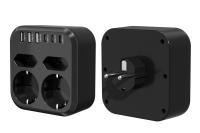 Enchufe De Poder 3500W Con 4 Salidas AC 6USB 17W Carga Rápida 7 Sistema De Seguridad Para El Hogar EU Plug Power Strip - details 4