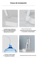 Bomba De Agua Eléctrica Automática Para Botella De 19 Litros T30 Recargable Dispensador De Agua De Escritorio Portátil Material Plástico - details 15