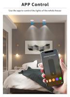 Zemismart Bombilla LED Inteligente WiFi RGBCW Redonda 9W 12W 15W Certificada Matter Control Remoto Homekit Alexa Google Home Smartthings App Para El Hogar - details 1