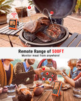 Termómetro Digital ThermoPro TP826B Con Retroiluminación Y Probes Para Carne 150M Alcance Inalámbrico Para Barbacoa Horno Cocina - details 3