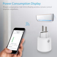 Enchufe Inteligente Matter Wifi 16A Medidor De Energía Control Remoto EU Enchufe Compatible Con Tuya Homekit Echo Alexa Google Home Smartlife - details 10