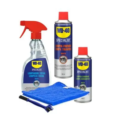 WD 40 WD-40 Motorbike - Pack Limpieza Total - Lubricante para Cadenas para Motocicletas - 1
