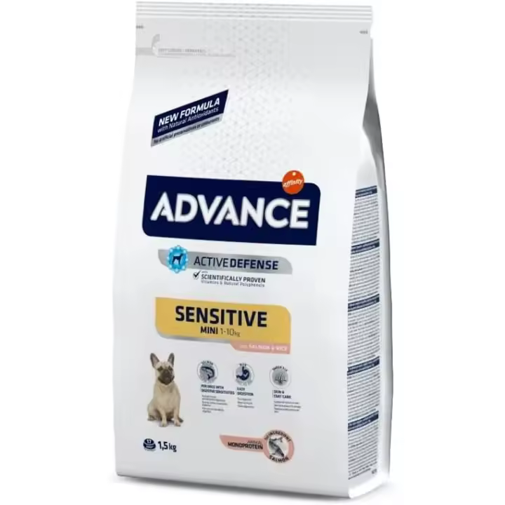 Advance Sensitive Care Mini Pienso Para Perros Con Salmón 1.5Kg - 1