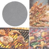 1pc Almohadilla De Barbacoa No Adhesiva Y Resistente a Altas Temperaturas Con Red De Alambre Reutilizable Para Parrilla Fácil De Limpiar Accesorio De Cocina - details 2