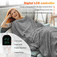 Manta eléctrica gruesa de doble cara con control de temperatura y temporizador ajustable, nuevo estilo de invierno, dos tamaños y dos colores para elegir - details 2