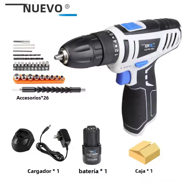 Nueva Herramienta Eléctrica 12V Mini Sin Cable Destornillador Recargable Compatible Con Batería DC Lithium-Ion Para DIY En Casa - 1