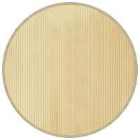 vidaXL Alfombra redonda bambú 100 cm Color Negro,  Natural,  Marrón y mas Alfombras de área  Alfombra de Piso para Sala de Estar Dormitorio Habitación Salón - details 4