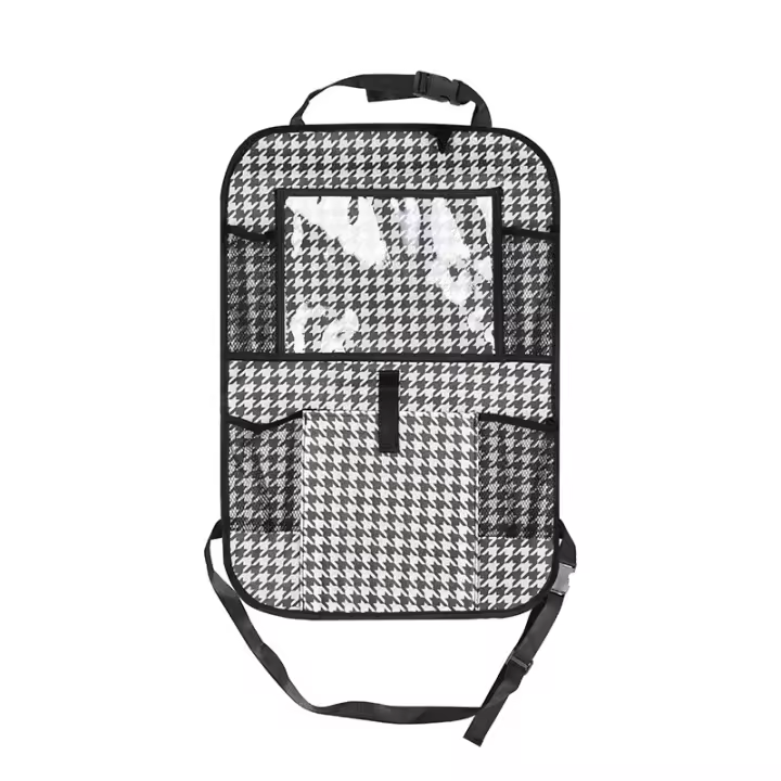 Organizador De Coche Para Asiento Trasero Con Soporte Para Tableta Táctil Bolsillos De Almacenamiento Y Protección De Sillín Accesorios De Coche - 1