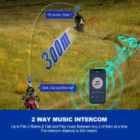 2xintercomunicador Casco Moto Bluetooth para Motocicletas con Auriculares y Asistente de Voz - details 7