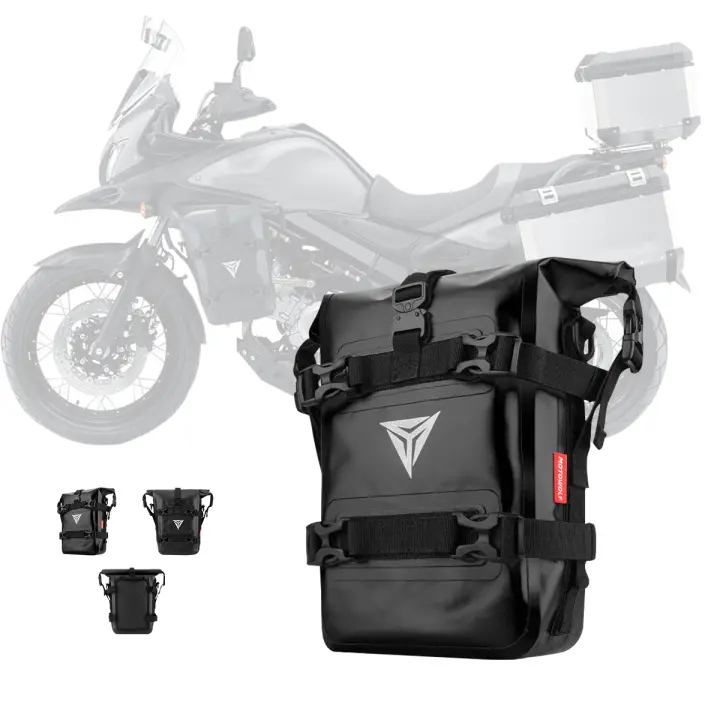 Sistema De Lado De Tanque De Motocicleta Bolsa De Combustible Con Base De MOLLE Vestido Motor Montaje De Base Para Bolsa Frontal - 1
