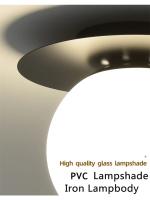 Lámpara De Techo LED Nórdica Sencilla Para Dormitorio Y Pasillo Iluminación Industrial De Acero Negro Y Acrílico G9 SinInterruptor Moderna Para Cocina Comedor Estudio Baño - details 9