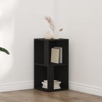 Gabinete Esquinero vidaXL Negro Roble 33x33x67 cm Madera Elaborada - details 0