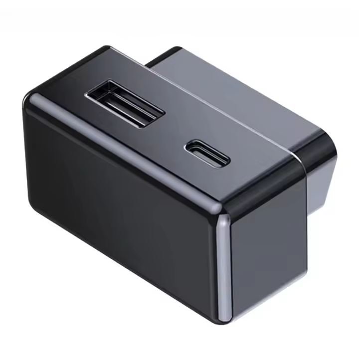 Adaptador OBD Para Coche Para Tesla Model 3 Y Con 2 Puertos USB Tipo-C Extensor De Carga Rápida PD 48W Accesorios De Carga Rápida - 1