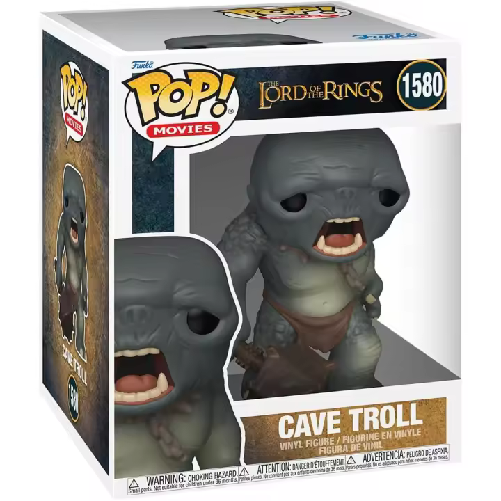 Funko Pop Super: Cave Troll - Lord Of The Rings - el Señor de los Anillos - Figura de Vinilo Coleccionable - Idea de Regalo- Mercancia Oficial - Juguetes para Niños y Adultos - Movies Fans - 1
