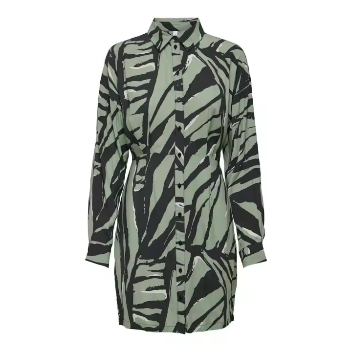 Onlgin L/S Shirt Dress Ptm Lily Pad Rebel Tiger Only - 1