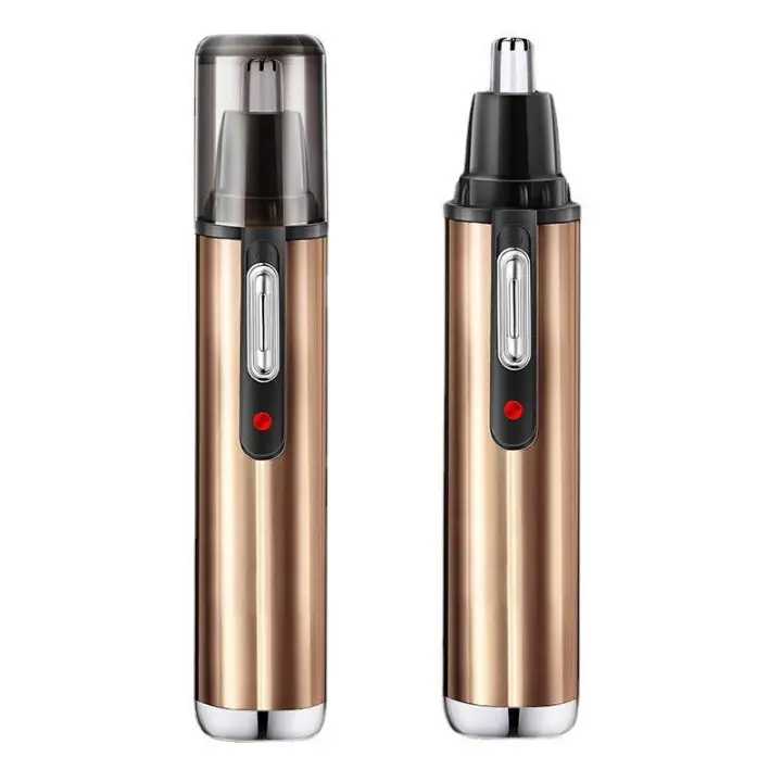 Trimmer Eléctrico De Cejas Y Nariz Con Batería Recargable Herramienta De Afeitado Para El Hogar Modelo Popular Oro - 1