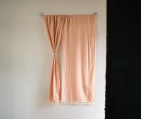 Cortina De Puerta De Estilo Japonés En Algodón Y Lino Sin Perforaciones Cortina Coreana Para Hogar Con Diseño Estripado - details 32
