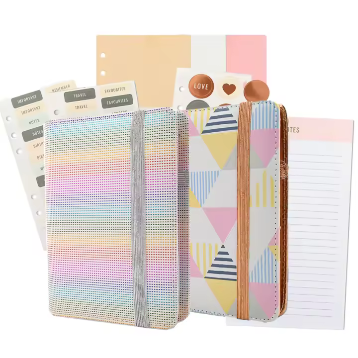 STARPLAST ORGANIZADOR DE VIDA A5 - Planificador Semanal, Mensual, Diario personalizado, Numerosas Herramientas para Cumplir tus Sueños, motivación, metas, Mejorar Hábitos, Éxito, goma elástica, acolchado, pegatinas, separador, anotaciones, bolsillos - 1