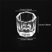 1PC Copa De Pulverizaci\u00f3n Y Líquido Para Uñas De Vidrio Acr\u00edlico Octagonal Peque\u00f1o Con Tapa Soporte De Copa Herramientas De Uñas - details 5