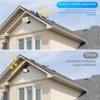 Luces Solares Exteriores 256 LED Con Sensor De Movimiento Iluminación De Seguridad IP65 Impermeable Para Exteriores Cable De 16.4 Pies - details 1