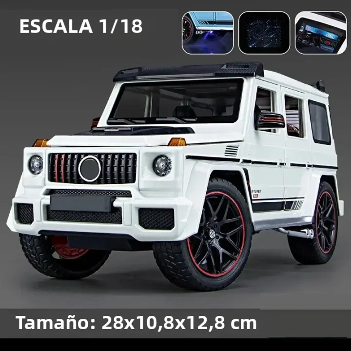 Coche De Escala 1/18 G800 Juguetes De Colección Con Sonido Y Luz Vehículos Todoterreno De Metal Para Niños Regalo Serie Mini Auto - 1