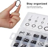 Kit De Anillos De Goma O 225PCS Resistente Al Aceite Y Agua Conjunto De Selladores De Anillo Y Tapas De Goma Para Reparaciones Profesionales De Plomería Y Automotriz - details 13