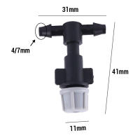 100/10 Piezas De Rojell Plástico Juego De Encimeras De Riega Y Rociador Para Sistema De Riega Y Misting Con Conexiones De Tee - details 6