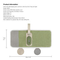 Bolsa Calentadora De Botella Para Bebé USB Powered Portátil Para Viaje Con Termostato Aislada Para Calentar Leche Para Coche - details 5