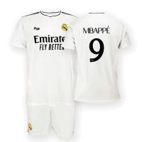 REAL MADRID Camiseta + Shorts MBAPPÉ 9 - Set Primera Equipación Temporada 24/25 - Camiseta y Pantalón Junior Real Madrid Réplica 100% Oficial Autorizada con Licencia, Sello y Garantía - Pro Navidad® - details 1