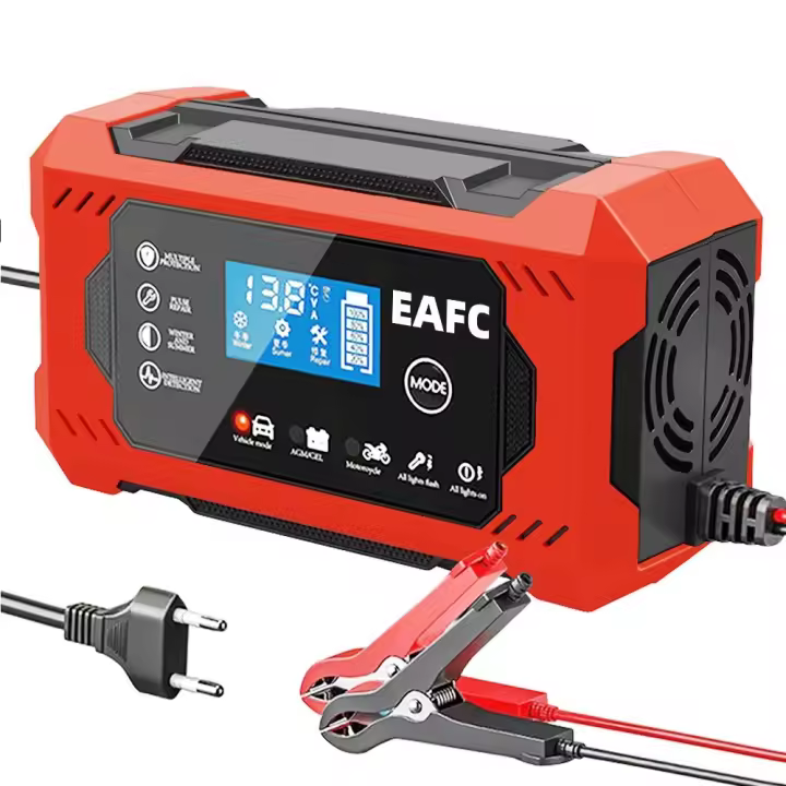 Cargador De Batería De Coche EAFC Grande 12V 6A Automático Para Batería De Plomo-Acidez Seca Y Húmeda Para Coche Y Motocicleta - 1
