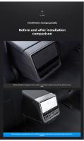 Cubierta De Ventilación Central Trasera Para Tesla Model 3 Highland 2024 Accesorios Interiores De Estilo Para Coche Material Fibra De Carbono Imitada - details 2