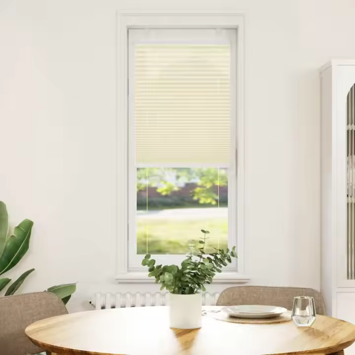 Estor Plisado crema 45x150 cm Tela Ancho 44,4 cm Poliéster - 1