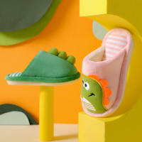 Zapatillas De Peluche De Dinosaurio Para Niños Y Niñas Cómodas Y Cálidas Para Otoño E Invierno Diseño De Princesa Unisex Para Uso Interior En Habitación - details 8