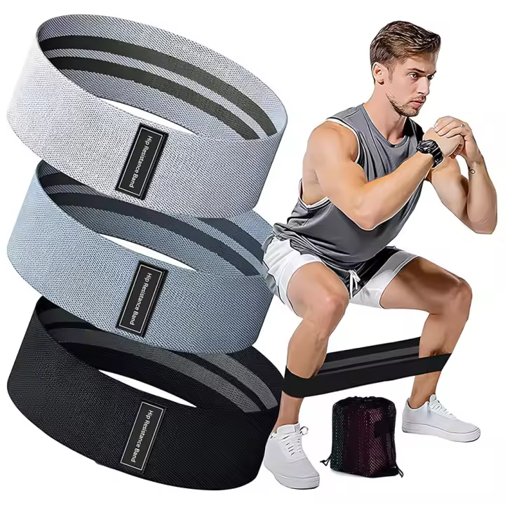 Banda Elástica De Resistencia Para Piernas Y Caderas Entrenamiento De Yoga Squat Antideslizante Bolsa De Almacenamiento Incluida Ejercicio De Gimnasio Unisex - 1