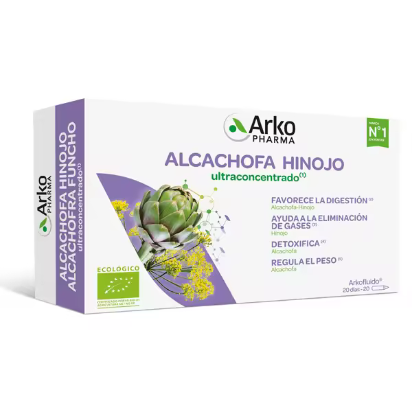 Arkofluido Arkopharma Alcachofa Hinojo Ultraconcentrado 20 ampollas - 1