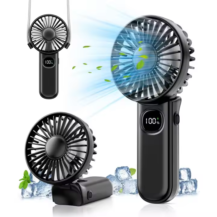 Ventilador de Mano Portátil con Pantalla LED - 3000 Mah - 1