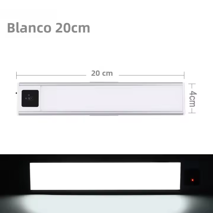 Lámpara De Pared LED Recargable 5V USB Con Sensor De Movimiento Manual Para Baño Cocina Armario Luz Espejo Moderna - 1
