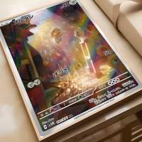 Póster Anime Pokemon MINISO HD Arte Pegatina Para Pared Resistente Al Agua Decoración Aestética Para Sala De Estar Dormitorio Bar - details 11