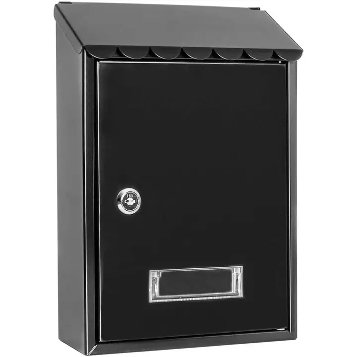 Buzón de Pared Correo, Buzón de Exterior de Metálico con Cerradura y Llaves, Buzón Impermeable de Gran Capacidad para Cartas, Fácil de Instalar (30x21.7x7cm) - 1