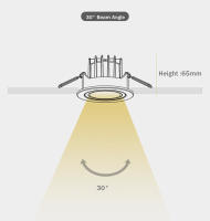 Lámpara De Techo LED Recargada 24W 12W Single/Doble Cabeza Luz De Spot Antigolpeante Para Oficina Hogar Tienda Interior Material Aluminio Fuente De Luz LED - details 7