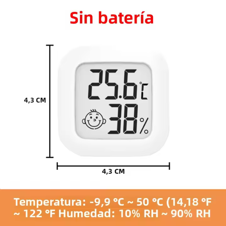 Mini Termómetro Y Higrómetro Digital LCD Para Interior Sensor De Temperatura Y Humedad Estación Meteorológica Para El Hogar Medidor De Clima - 1