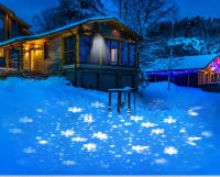 Lámpara LED De Patrón De Copo De Nieve Con Control Remoto Para Jardín Exterior Decoración De Navidad Y Escenario Luz Proyección IP65 ABS Fuente De Alimentación AC - details 13