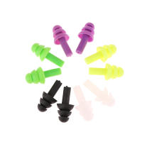 5 Pares De Tapones Para Oídos De Silicona Suave Anti-Ruido Impermeables Para Natación Y Natación Adecuado Para Adultos Y Niños - details 7
