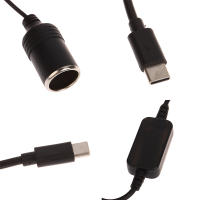 Adaptador Convertidor USB C a Enchufe De Coche 12V Hembra Para Limpiaparabrisas Y Aspiradoras Compatible Con Mainland China - details 5