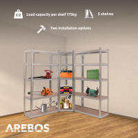 AREBOS Estantería Esquina Carga Pesada 875 Kg - 180x70x40cm - Almacenaje - details 13