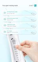 Irrigador dental inalámbrico, irrigador bucal portatil recargable con 4 modos, batería de litio de 1500 mAh, carga USB, hilo dental eléctrico sin perfume para el hogar y los viajes, potencia de limpieza de 140 PSI-Cecodadi - details 8