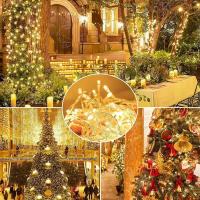Luces De Cadena LED Impermeables Para Decoración De Jardín Dormitorio Fiesta Navidad 10/20/40/80 LED Batería Incluida Luz De Navidad Color Calido Y RGB - details 9